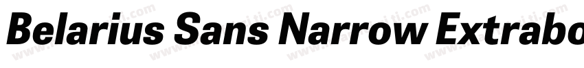 Belarius Sans Narrow Extrabold Obli字体转换